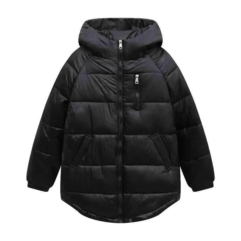 

Winter Jacket Women Parkas Warm Thicken Solid Oversized Down Cotton Coat Female Padded Loose Hooded Woman Coats Outerwear Q2983