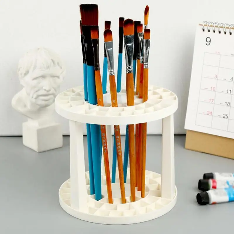 1 Set 49/12 Holes Circular Shaped Pen Holder Diy Assembled Storage Box Multi-Function Placed Brush Art Painting Supplies | Канцтовары