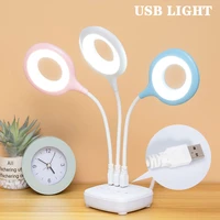 usb light mini led light bendable reading table lamp portable lighting dormitory small night light eye protection