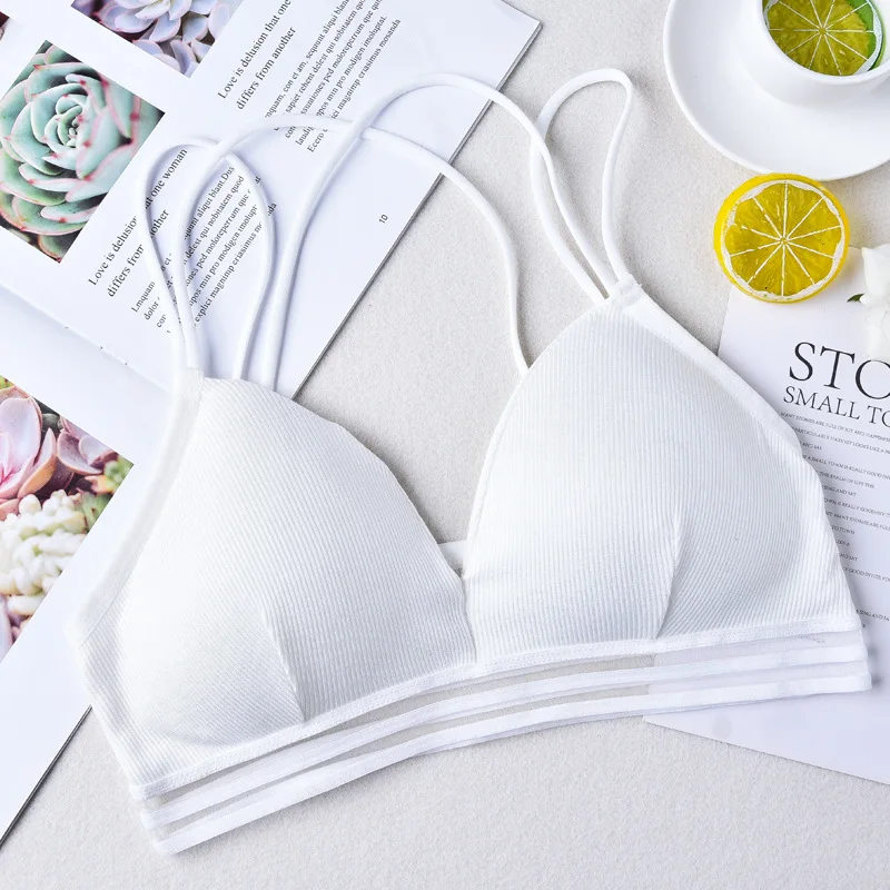 

Linbaiway Sexy Women Bras Bralette Deep V Triangle Cup Wireless Underwear Seamless Push Up Brassiere Female Lingerie