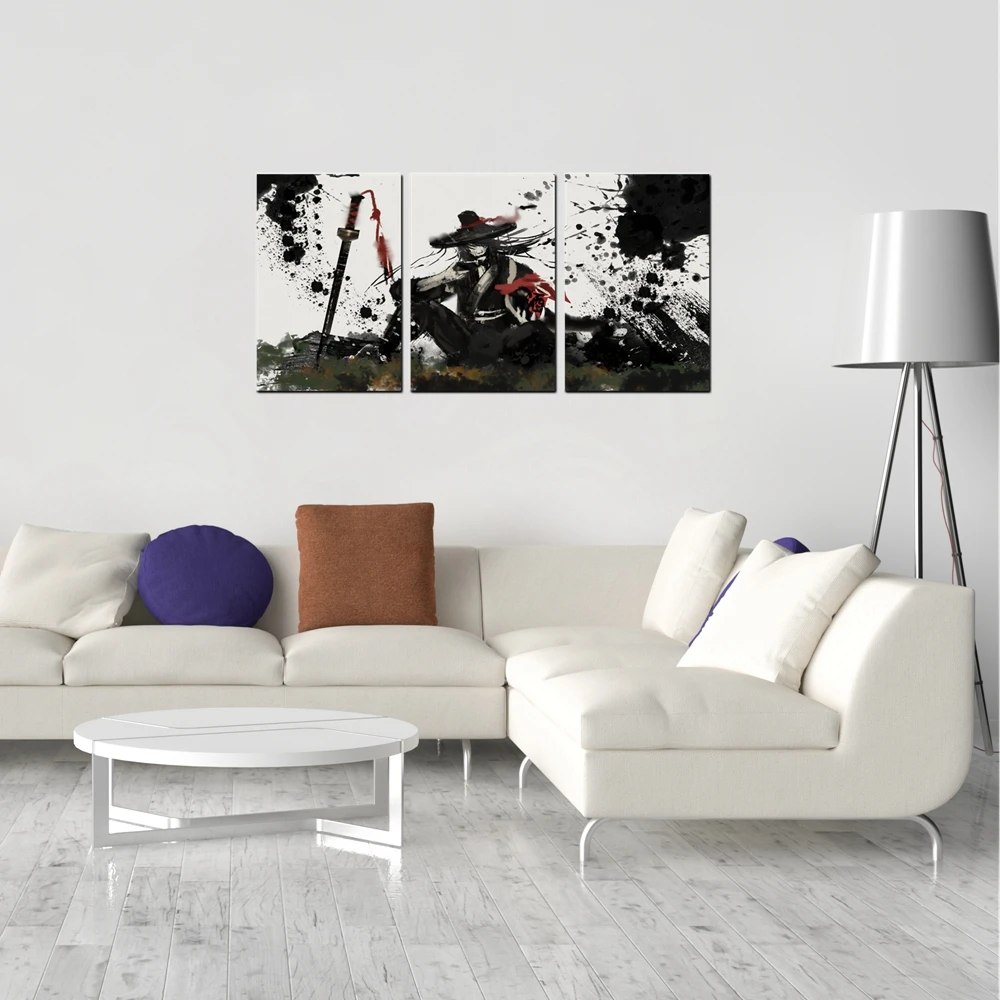 Мультяшный постер в японском стиле холст настенный художественный принт