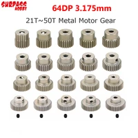 pinion 5pcs 64dp 3 175mm 21t 22t 23t 25t 26t 27t 30t 31t 35t 36t 40t 41t 45t 46t 50t metal motor gear set for 110 rc car part