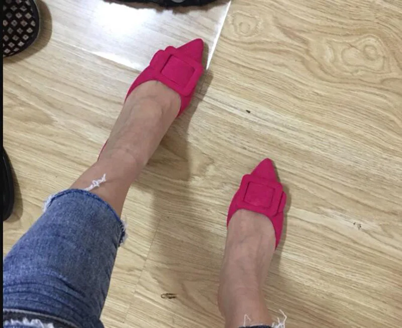 Scarpin черный сандалии насосы известный женщина Указательный палец итальянский зеленый высокие каблуки средняя пятка 3 дюймовый мюли тапочки персиковый замша китайская новая Китай мода Лето