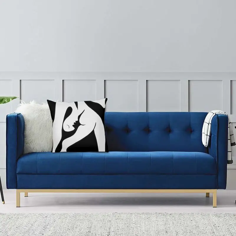 Черно-белая нордическая Декоративная Подушка броска бло Пикассо Автомобильная