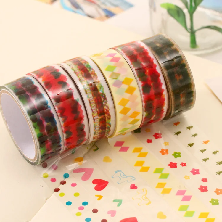 DIY Japanese horse tape Cute Kawai Cartoon Animal Masking Tapes for Home Decoration Scrapbooking Drop Shipping | Украшения и