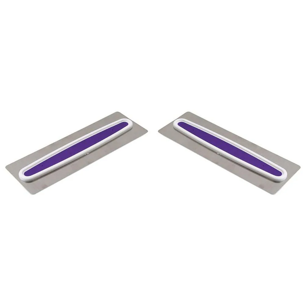 Скребок для крема из нержавеющей стали с пластиковой ручкой гладкая форма