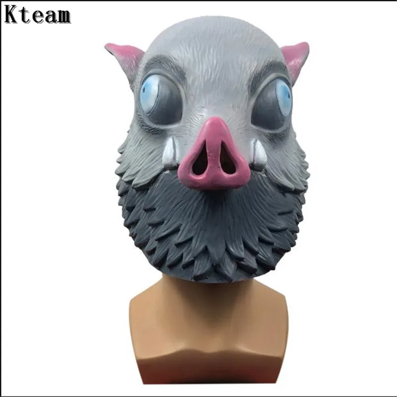 

New Ghost blade Mask Halloween Christmas boar head cover Japanese anime characters masquerade masks halloween mask latex dress