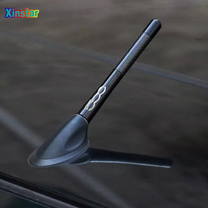

Carbon Fiber car Vehicle Antenna sticker for fiat 500