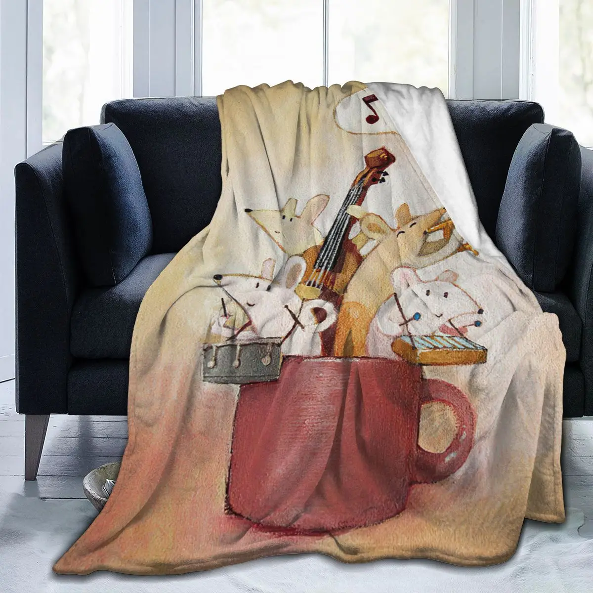 

Ultra Soft Sofa Blanket Cover Blanket Cartoon Cartoon Bedding Flannel plied Sofa Bedroom Decor for Children and Adults 246341