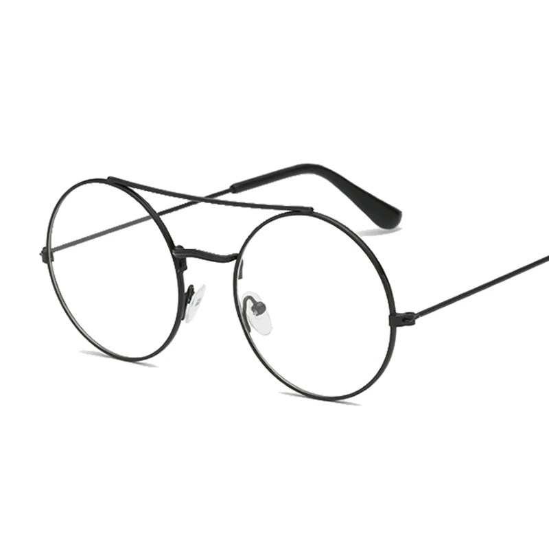 Солнцезащитные очки женские круглые красные в стиле ретро зеркальные коричневые