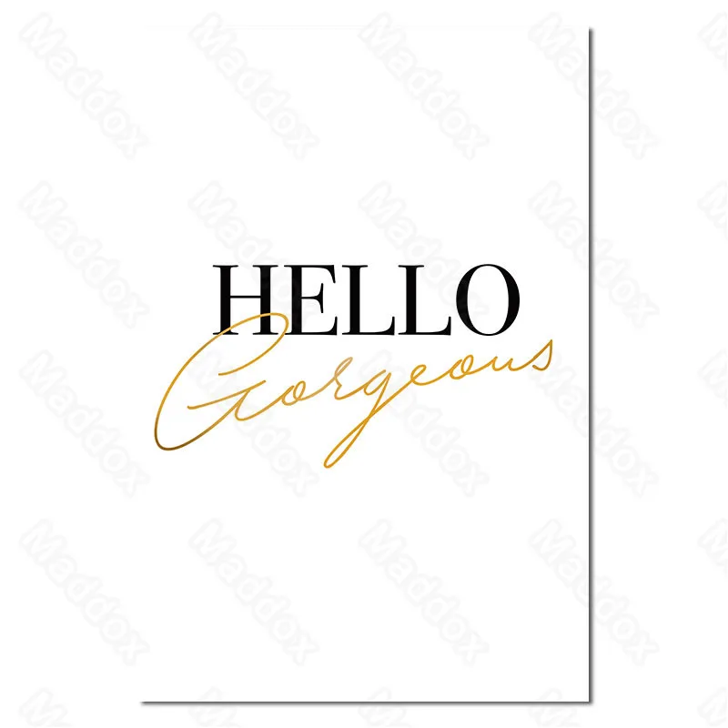 

Modern Home Decor Nordic Style Beautiful Living Room Decoration Painting Rabbit Golden Monogram Bedroom Hanging Painting