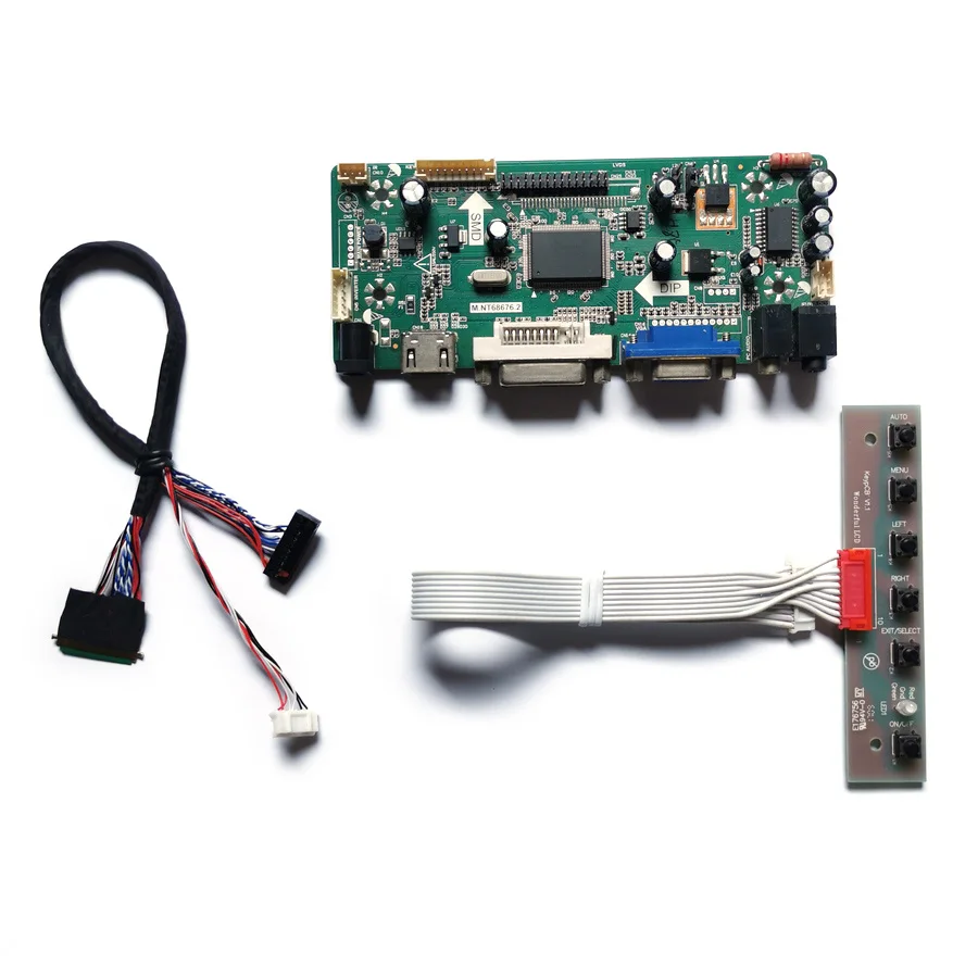 

For N184H6/N184HGE/LTM184HL01/LTN156HT01 LVDS Screen LED 60Hz 1920*1080 VGA+DVI 40-Pin Display Controller Board DIY Kit