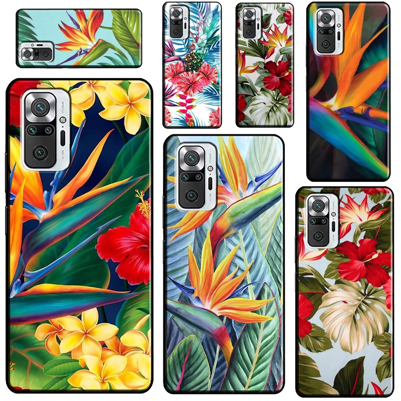 

Tropical Paradise Hawaiian Birds For Redmi Note 11 Pro Note 10 Pro 10S 9S 11S Note 9 Pro Phone Case For Redmi 10 9 9C 9T 9A