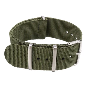 Универсальный нейлоновый тканевый ремешок с пряжкой из сплава военный черныйсинийзеленый армейский нейлоновый ремешок для мужчин и женщин 18 мм, 20 мм, 22 мм ремешок