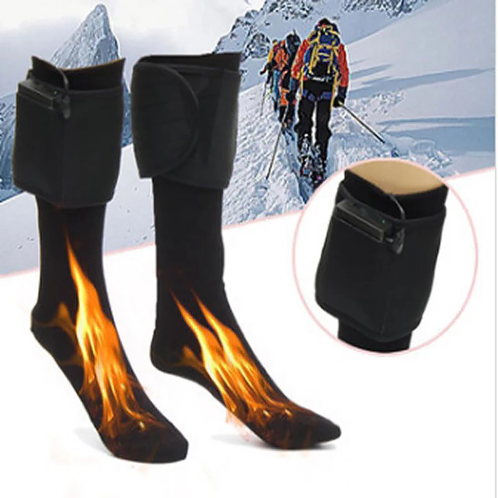 

3.7V 3 Adjustable Thicken Warmer Socks Electric Heated Socks Rechargeable Battery For Women Men Winter Outdoor Skiing Sport Heat