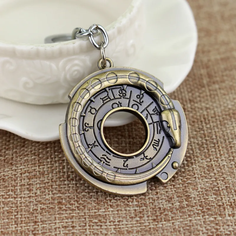 Винтажный Амулет из игры Кредо Убийцы руны змея ожерелье круглый металлический