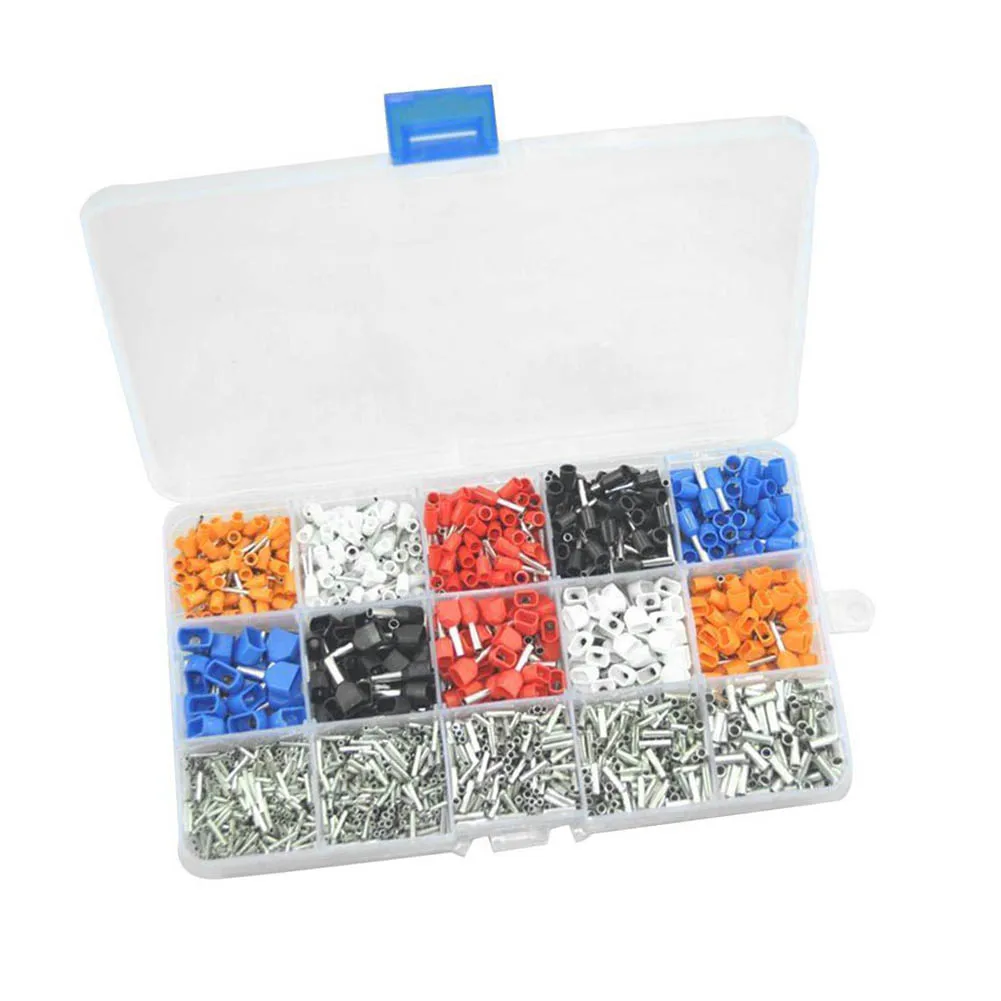 2340 шт./компл. смешанные 15 моделей комплект клеммных колодок с двойным шнурком