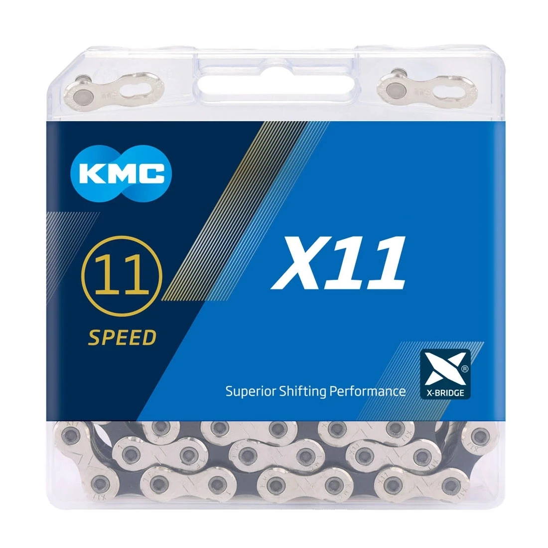 Велосипедная цепь KMC X11 X11EL X11SL 118L 11 для скоростного велосипеда с оригинальной