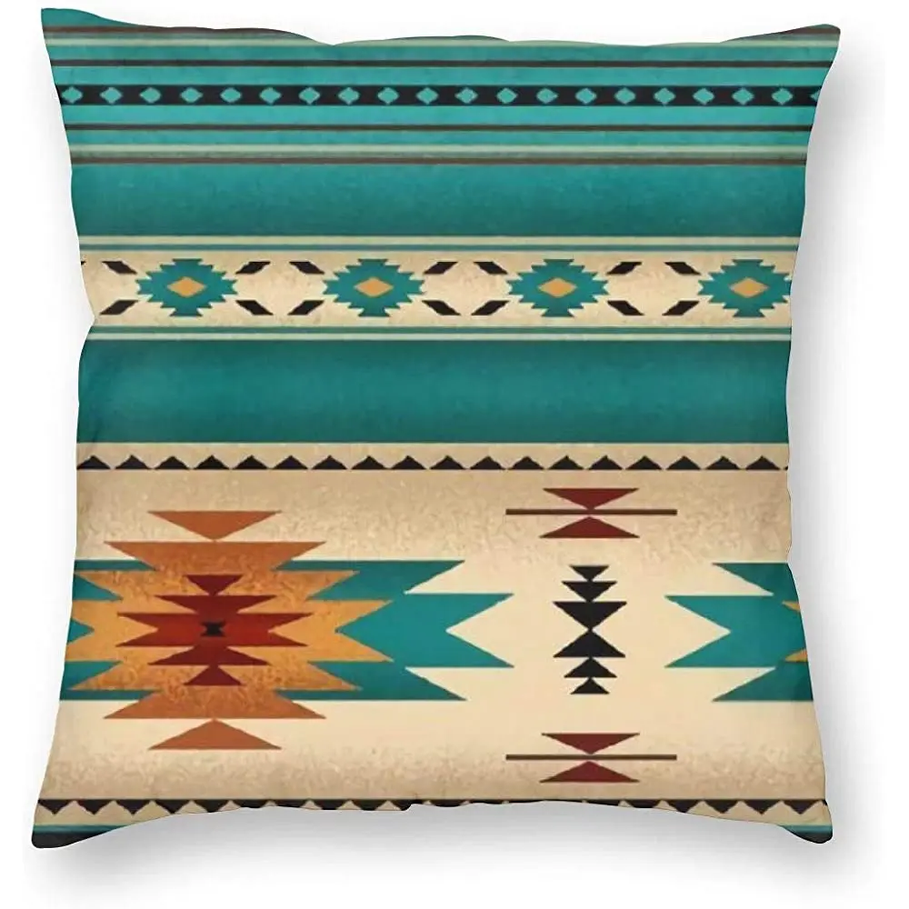 

NewBHomeHome Indiana Western Southwest Mesas Square Throw Pillowcase for Sofa Cushion Cover Decorative Square Pillow Case