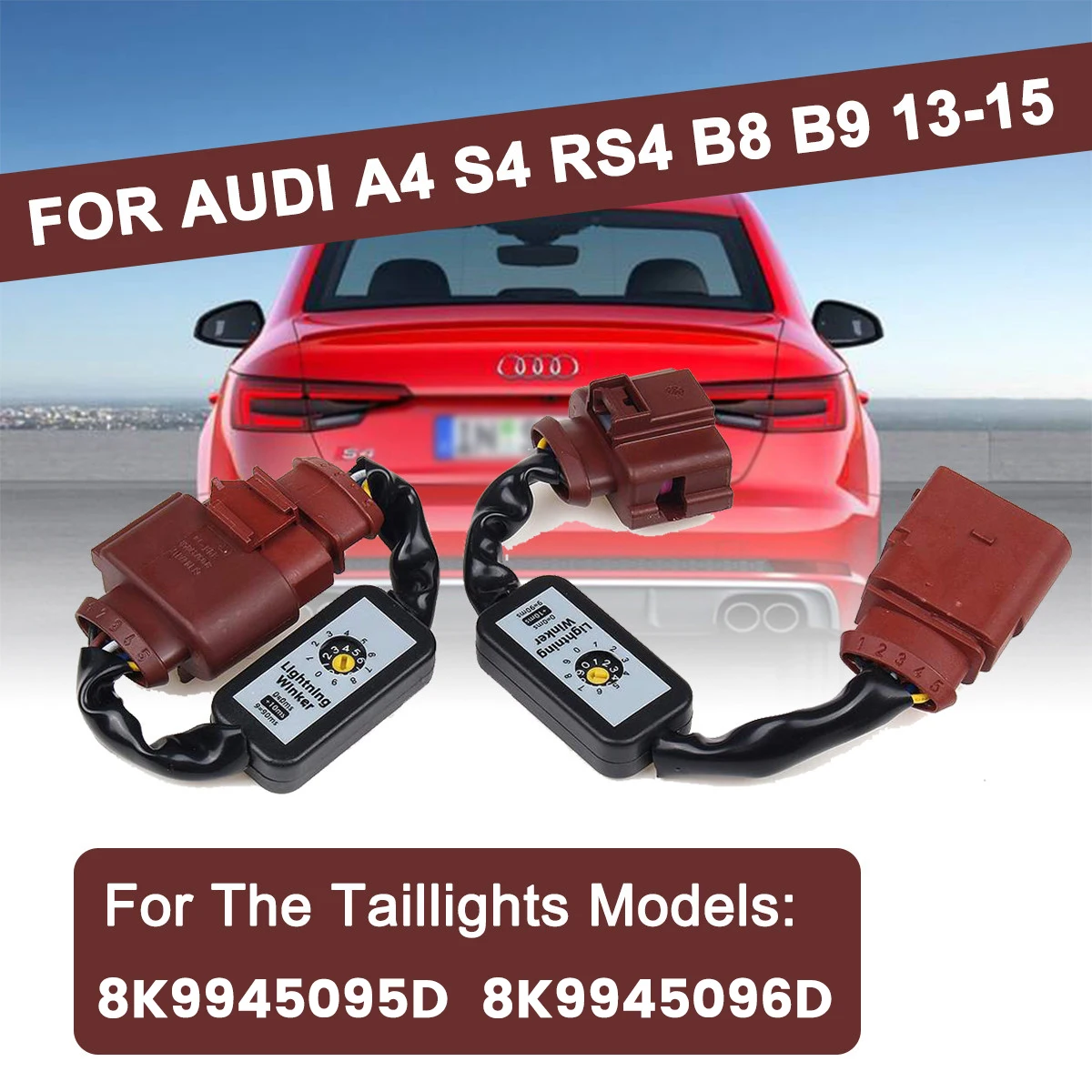 

Для Audi A4 S4 RS4 B8 B9 2013-2015 2 шт. автомобильный динамический модуль расширения кабеля жгута проводов светодиодный задний светильник онарь 8K5945095D ...