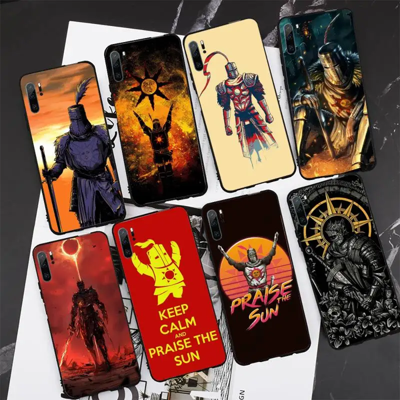 

Praise the Sun Dark Souls Luxury Phone Case For Huawei Mate 9 10 20x 30 40 Lite Pro TPU Cover