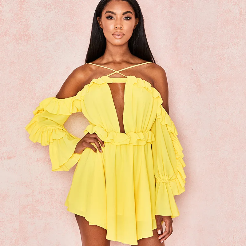 Женское мини-платье на бретельках сексуальное шифоновое розовое платье с