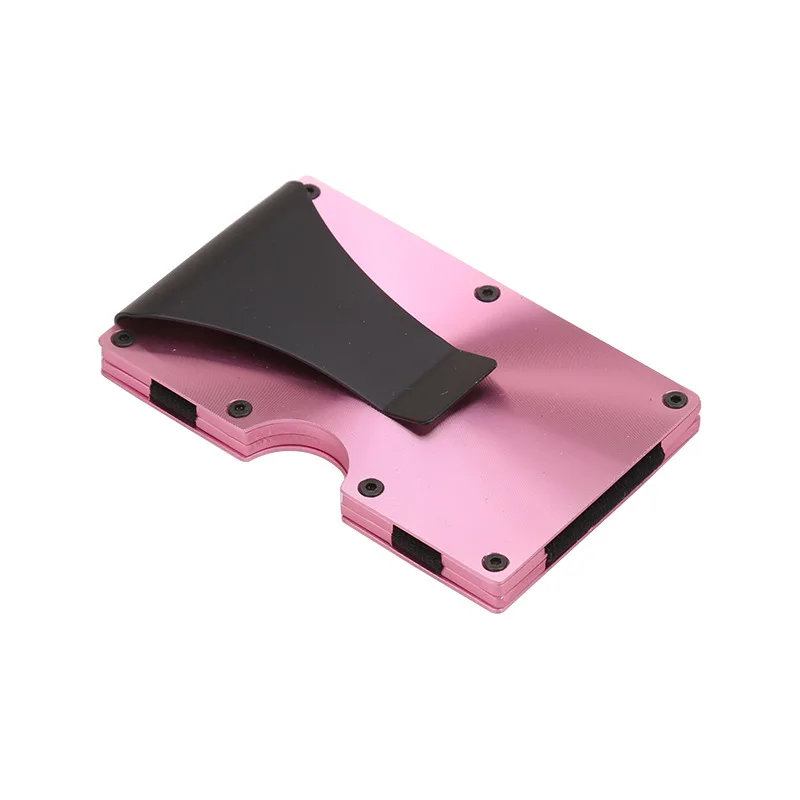 

Carbon Fiber Credit Card Holder RFID Non-scan Metal Wallet Purse Male Business Card Holder Carteira Masculina Billetera