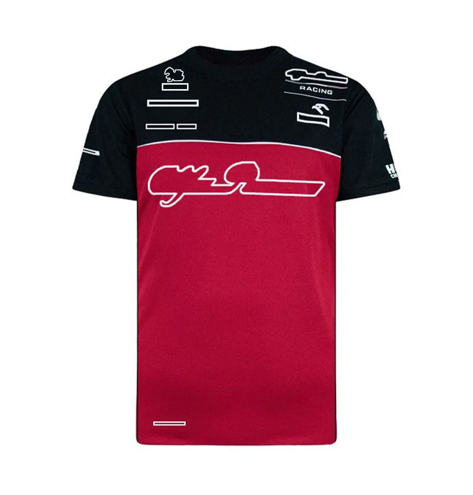 

Футболка F1, рубашка-поло с коротким рукавом Формула 1, костюм для водителей и гоночных гонок в том же стиле, может быть изготовлена на заказ