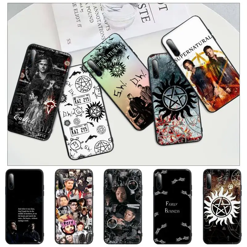 

Supernatural SPN Dean Sam Black Silicone Phone Cover For Honor 7A Pro 7C 10i 8A 8X 8S 8 9 10 20 Lite Case