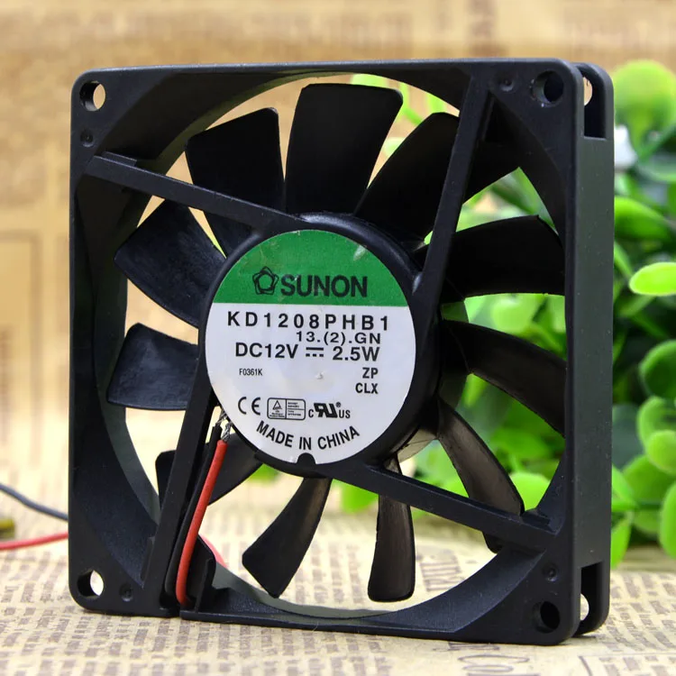 

Новый KD1208PHB1 12 В 2,5 Вт 8 см 8015 3 провода 80*80*15 мм защита двигателя охлаждение