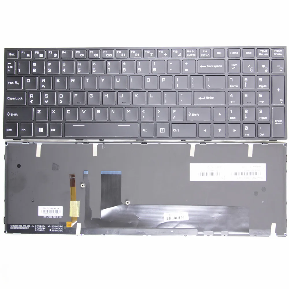 Новый оригинальный RGB US клавиатура с подсветкой для CLEVO P651 P650RS P670RS P655 P671 P671SG P671RP6-G