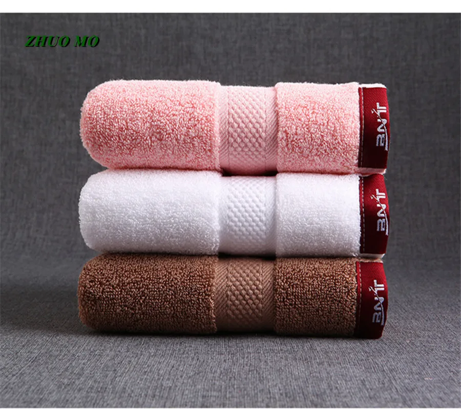 

35*75cm White Hotel towel 180g Large 100% cotton bathroom Adult travel Shower Beach towel for home Hotel Pink brown Terry Towel