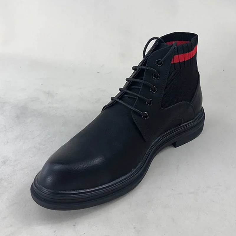 

New 2020 Autumn Early Winter Shoes Men Boots Cool Fashion Mens Ankle Boots High Quality Male Black Shoes A1706