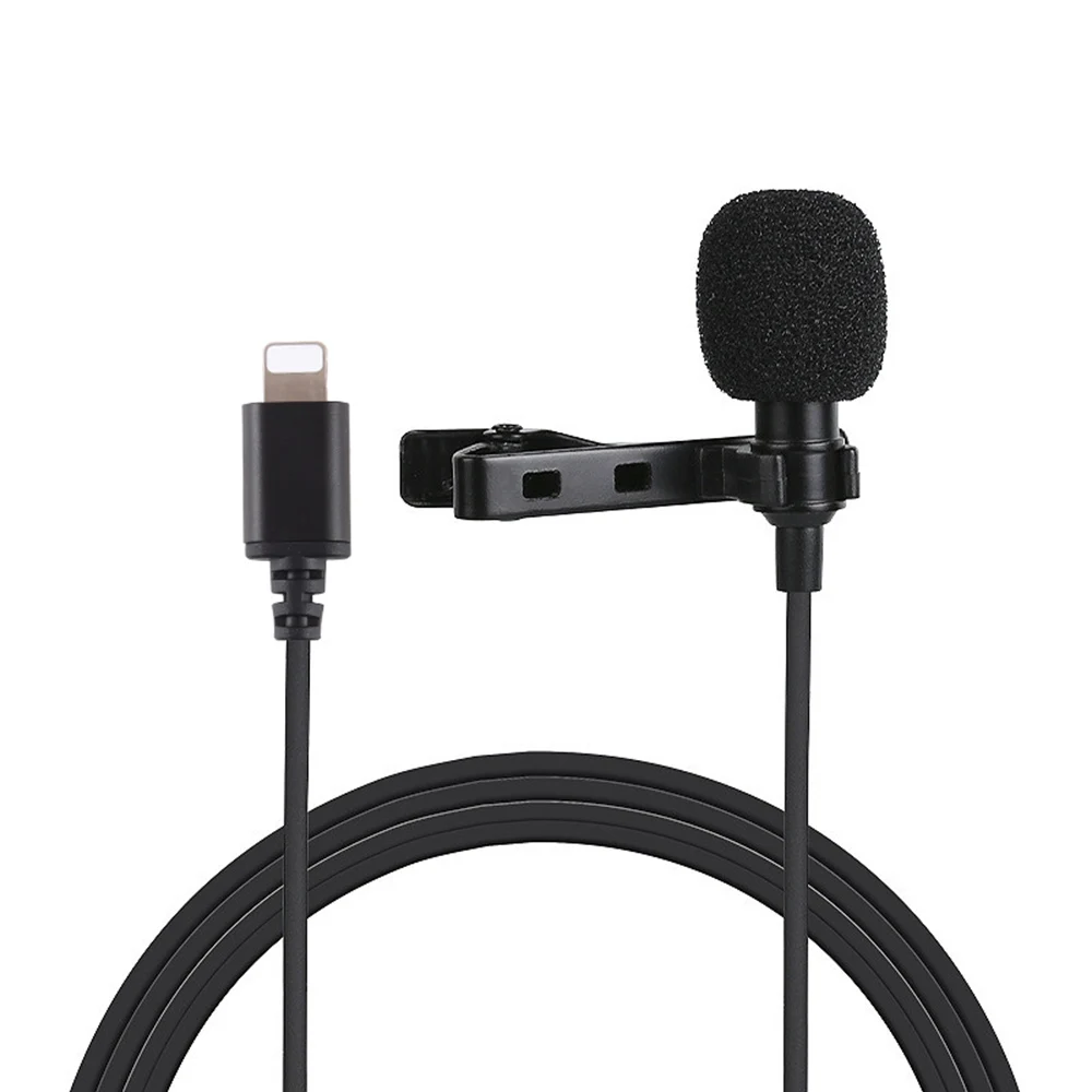 Запись Type-C M1 8Pin Mic 6m/1 5 m/3 5mm/8 Pin порт с зажимом микрофон | Электроника