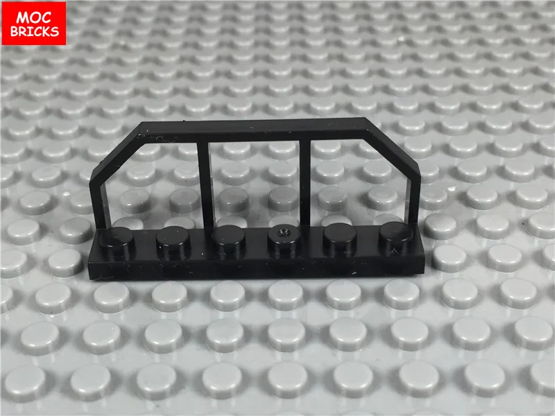 10pcs/lot Black Plate Modified 1 x 6 2 with Train Wagon End fit 6583 Building Blocks Figure DIY Toys Dolls children gifts | Игрушки и