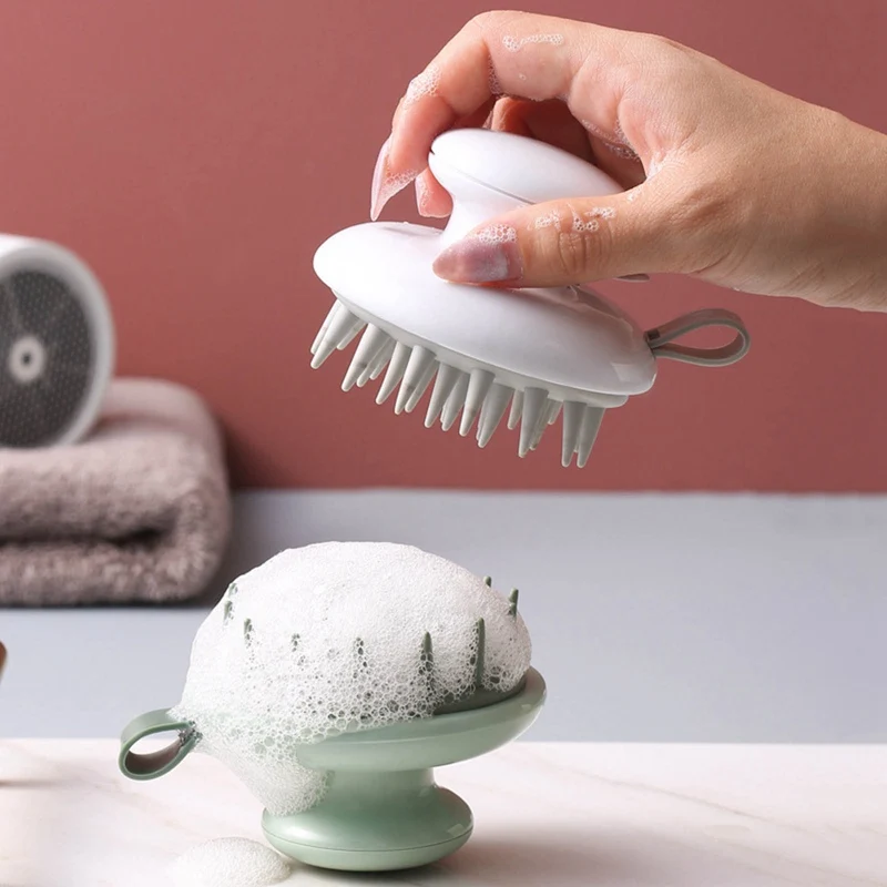 

Силиконовая щетка для мытья волос и мытья волос