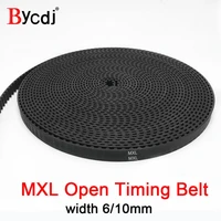 bycdj trapezoid mxl open synchronous timing belt black rubber neoprene fiberglass width 610mm pitch 2 032mm cnc stepper motor