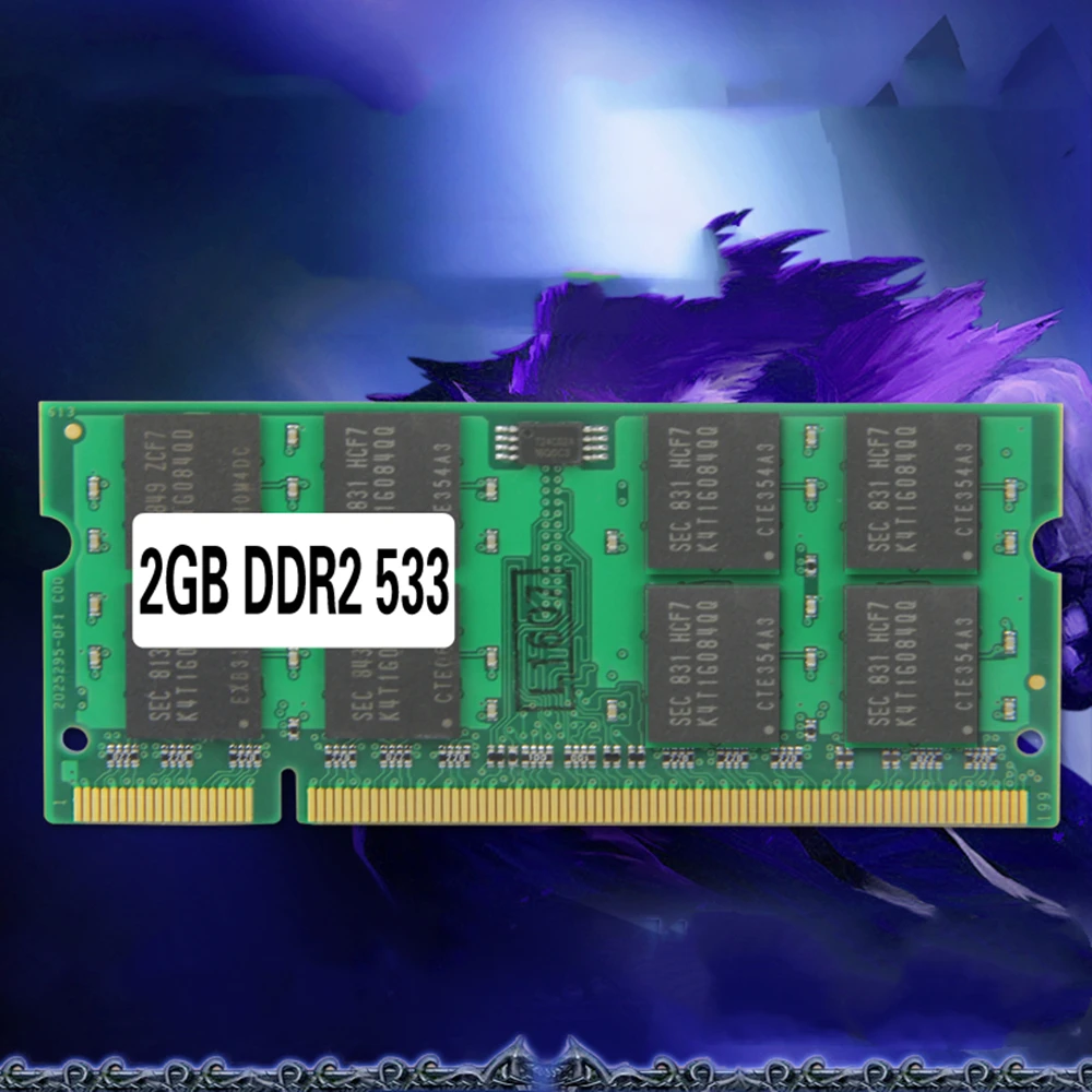 

Laptop Memory Ram SO-DIMM PC2-4200 DDR2 533MHz 200PIN 2GB / DDR2 PC2-4200 533MHz 200 PIN For Notebook Brand New And High Quality