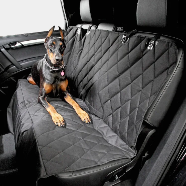 

Size 148x137cm Black Anti Dirty Pet Car Pad Black Plaid Dog Car Carrier Travel Mat Hammock For Small Medium Large Dogs