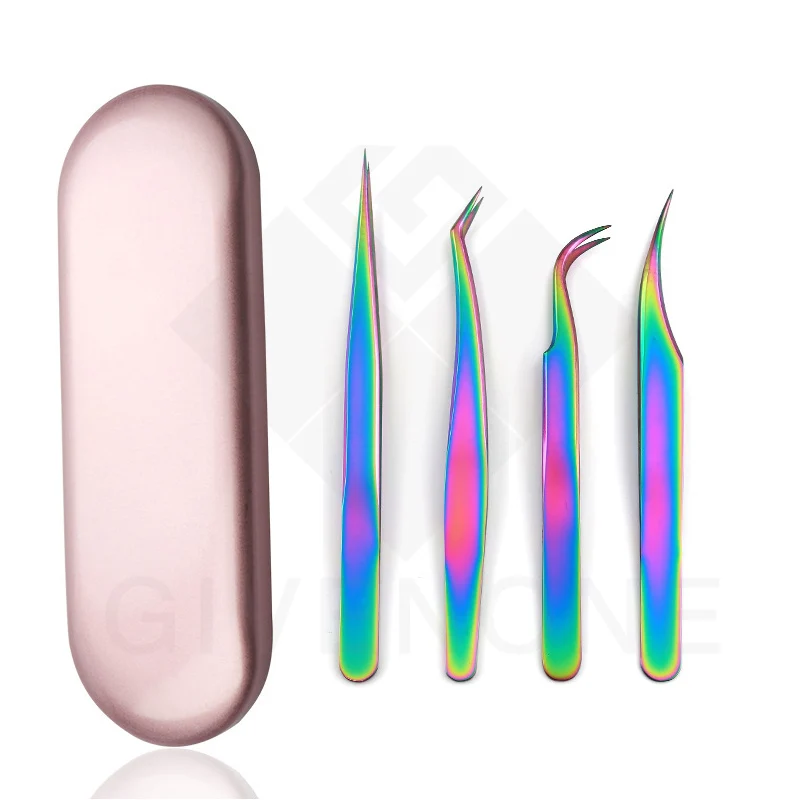 

Professional Stainless Eyelashes Extension Tools Eyelashes Tweezers For Lashes Extension Anti-Static Eyelash Tweezer Makeup Tool