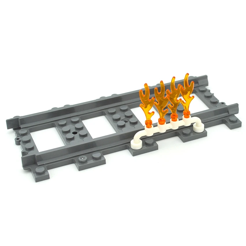 

DIY Educational MOC Building Blocks Assembles Particles Big Flame Bricks Creator Toys For Children Compatible with 6126