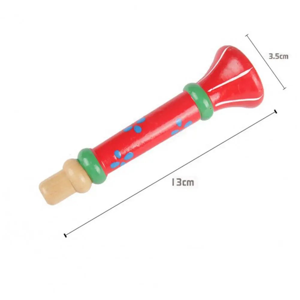 

Multi-color Wooden Small Trumpet Kids Baby Musical Instrument Learning Toy Gift