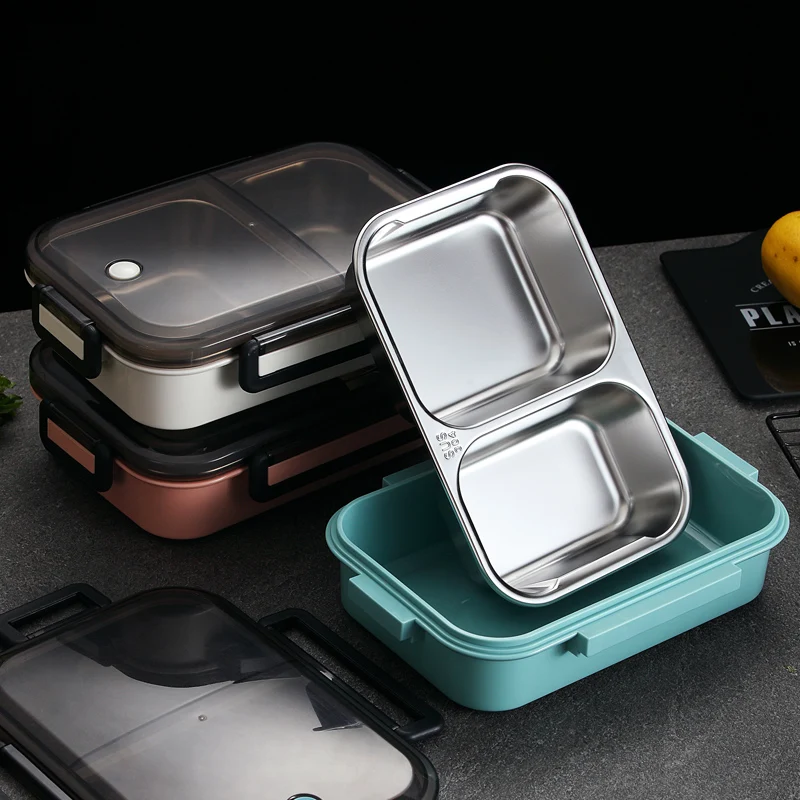 Японский детский Ланч бокс герметичная коробка Bento 304 контейнер для еды из