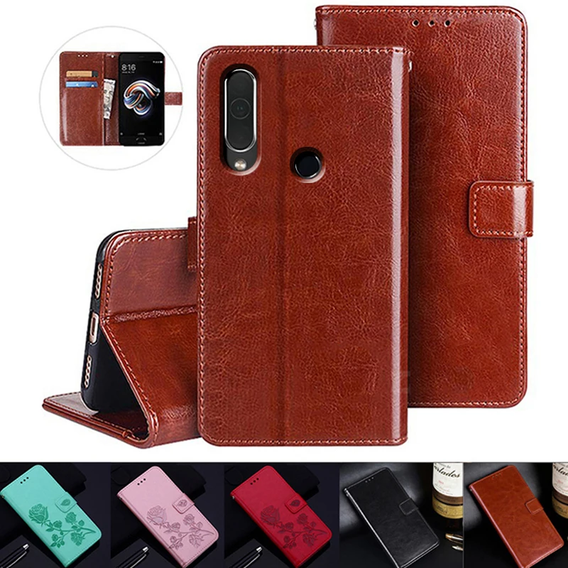 Leather Case for Meizu M10 Flip Wallet Coque Magnetic Silk Pattern Card Cover Bag | Мобильные телефоны и аксессуары