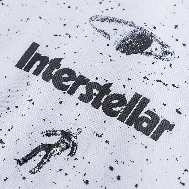 Мужская футболка в стиле хип хоп с принтом граффити чернил межзвездным уличная