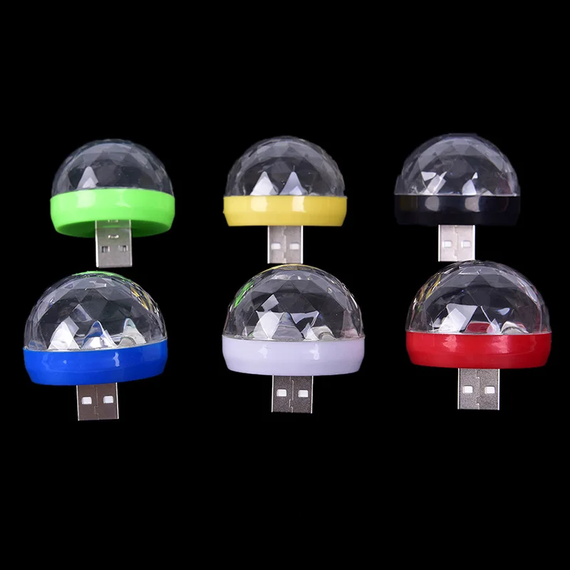 Хит продаж 1 шт. разноцветный RGB декор музыкальная лампа USB Led автомобильный
