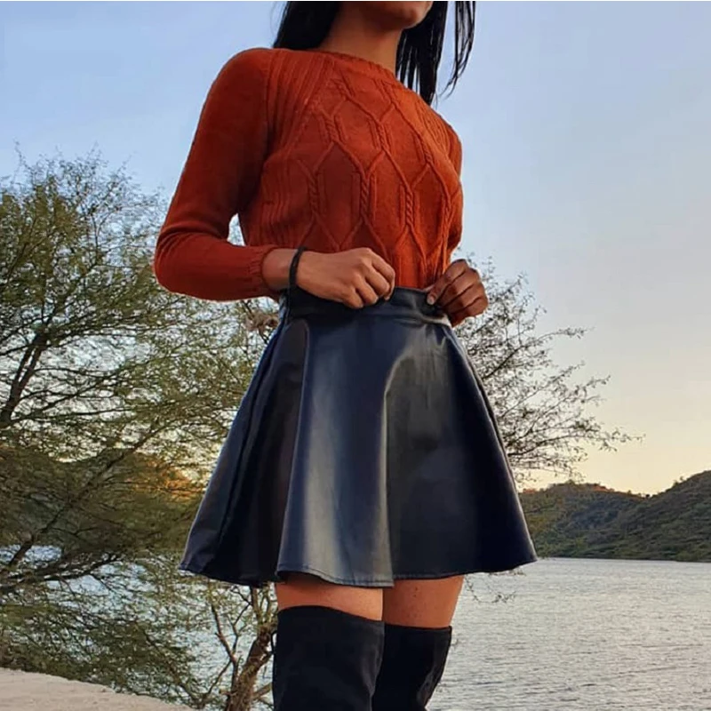 

New Women Mini Skirt Sexy Faldas Low Waist A-line Female Black Short Skirts Party Clubwear Ladies Skirts Bottoms 2021