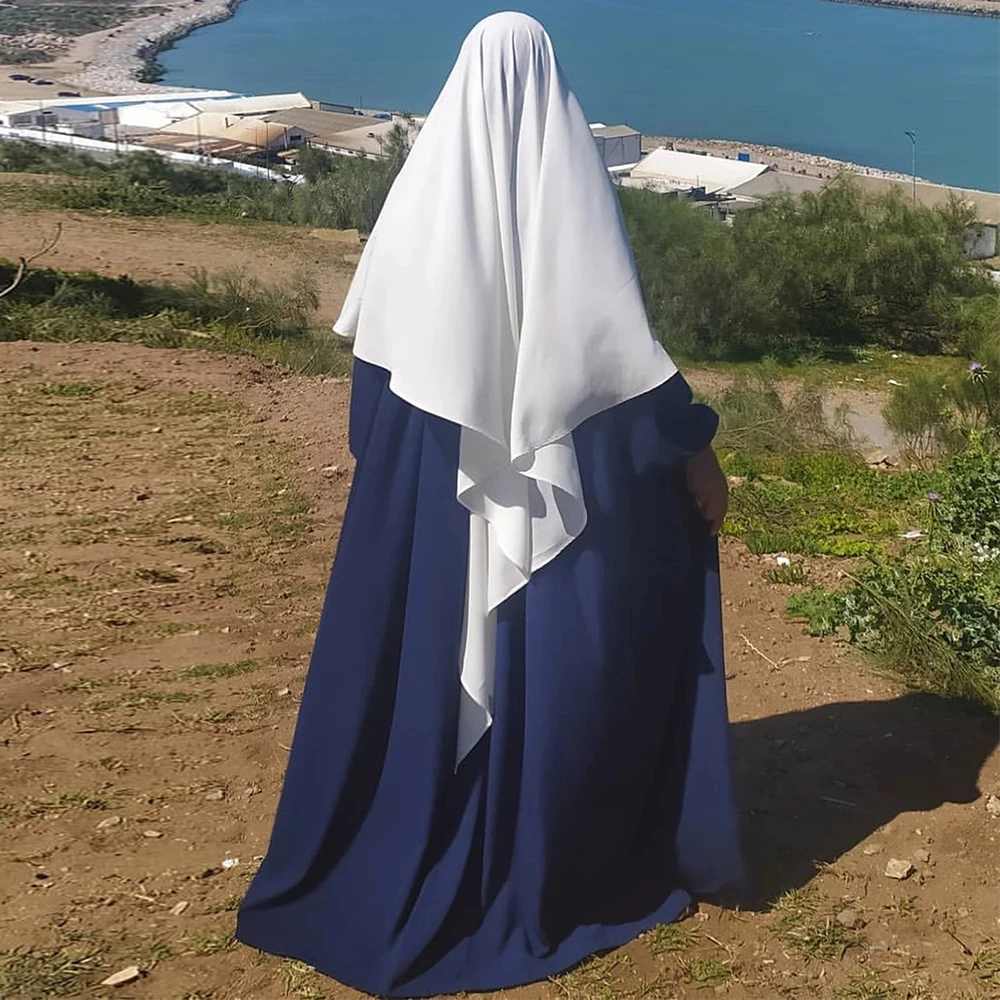 

Muslim Arab Clothing Niqab Hijabs Eid Prayer Garment Long Khimar Islamic Women Hijab Sleeveless Tops Abaya Jilbab Ramadan Abayas