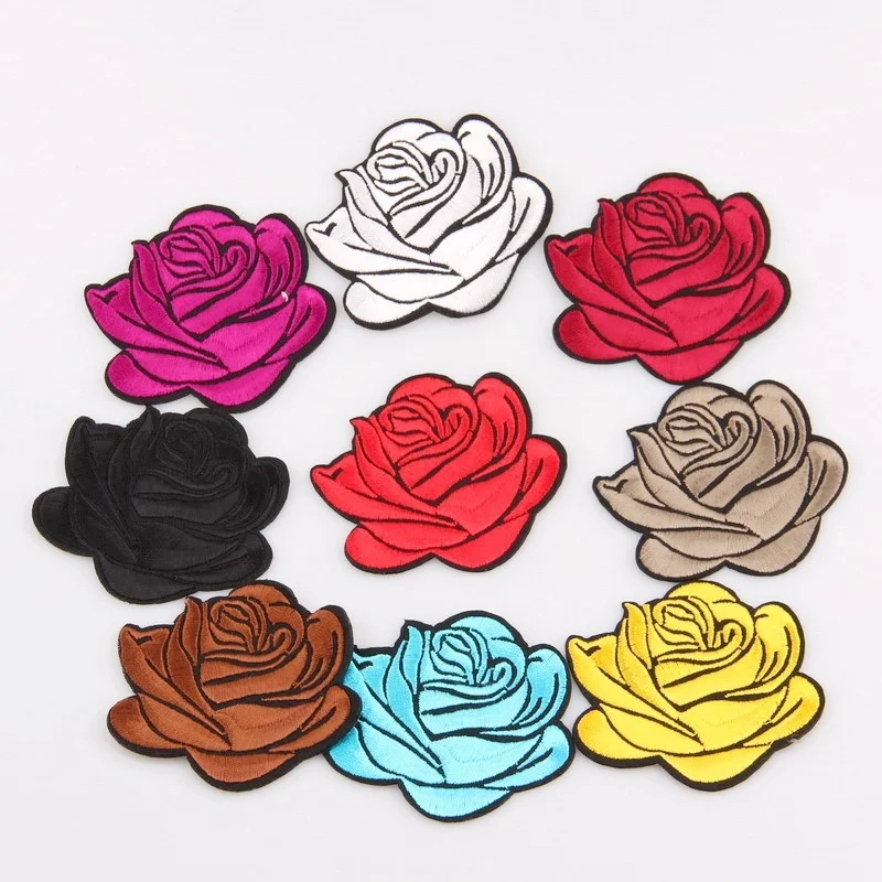 5Pcs New Roses Decals Iron Cloth Patch Decoration Flowers Clothing Accessories | Дом и сад