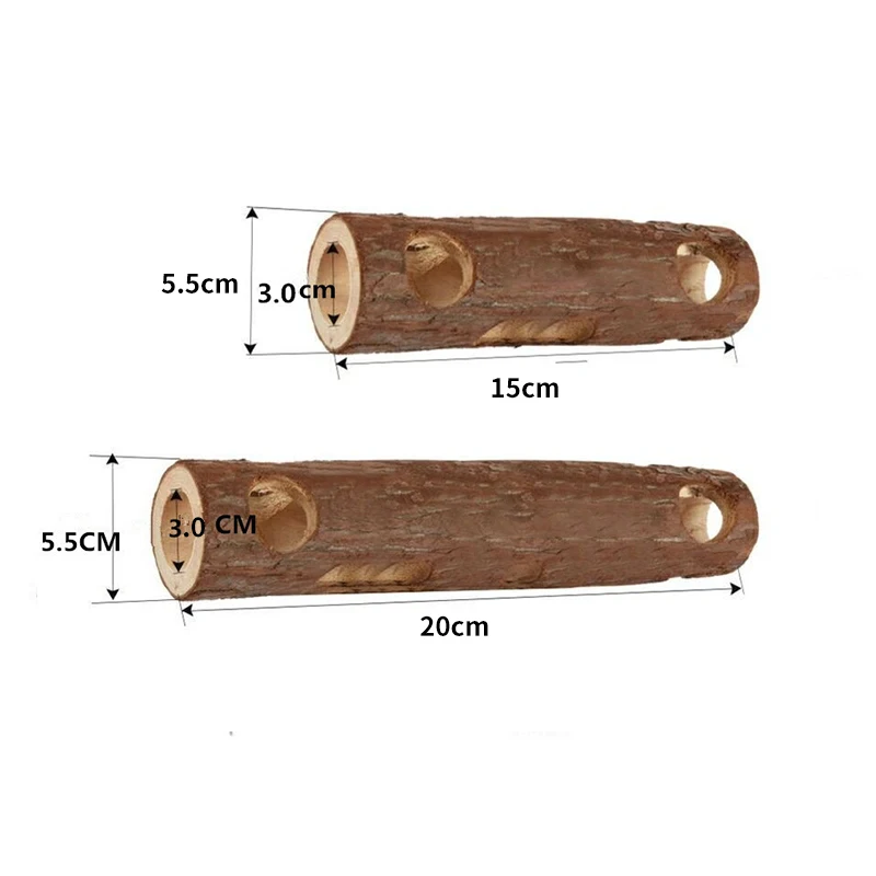 Деревянные животные тоннель Упражнение трубки жевательные игрушки для кролик
